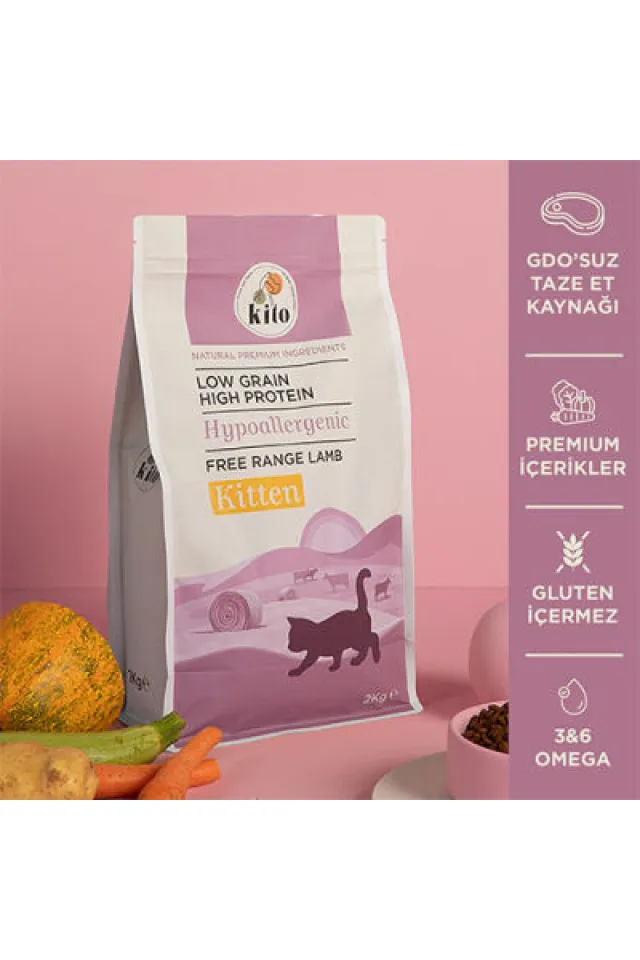 Doğal Besi Kuzu Etli Yavru Kedi Maması 2 Kg