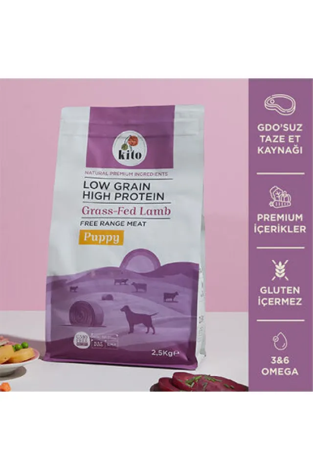 Doğal Besi Kuzu Etli Yavru Köpek Maması 2,5 Kg