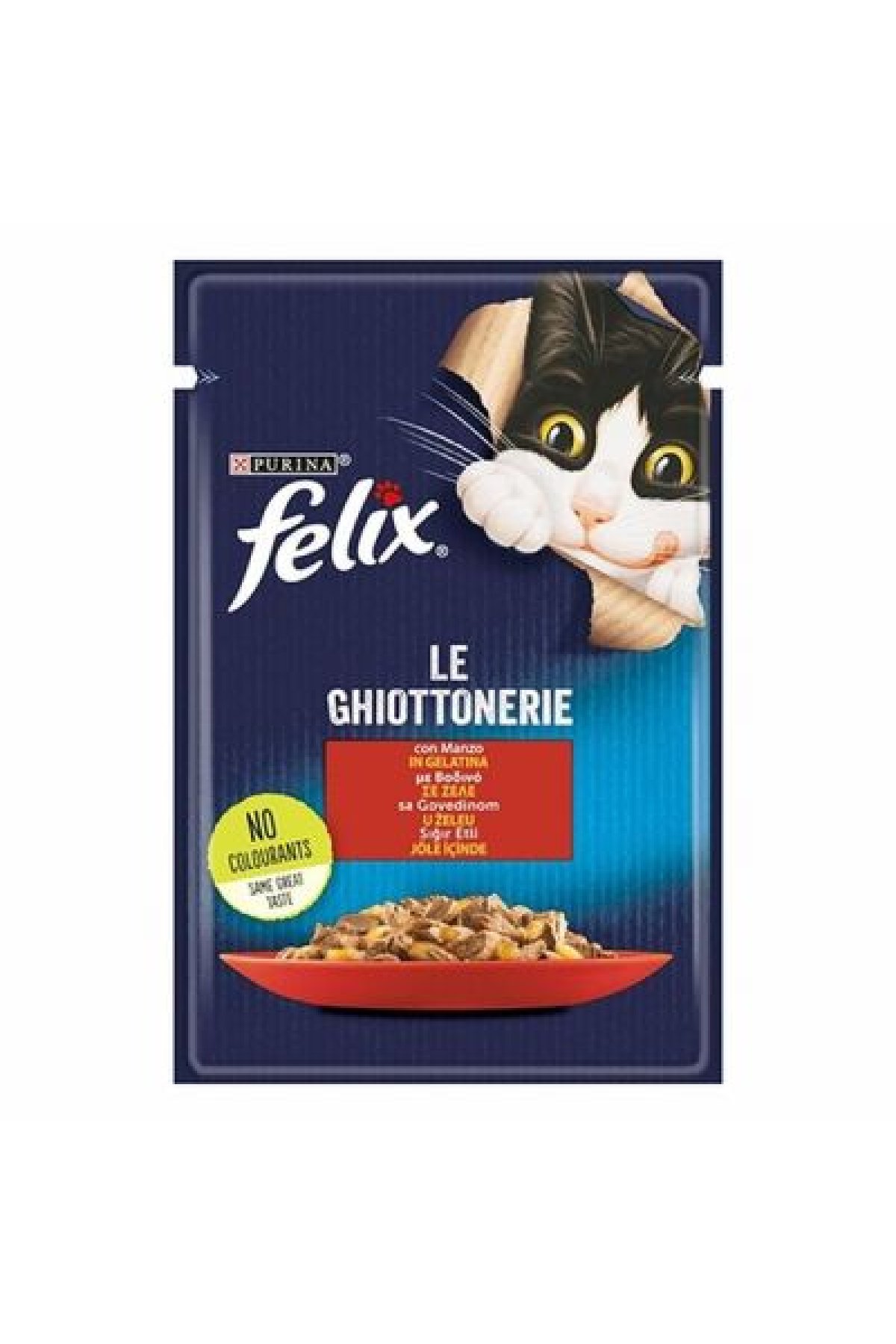 Pouch Sığır Etli Yetişkin Kedi Konservesi 12 Adet 85 Gr