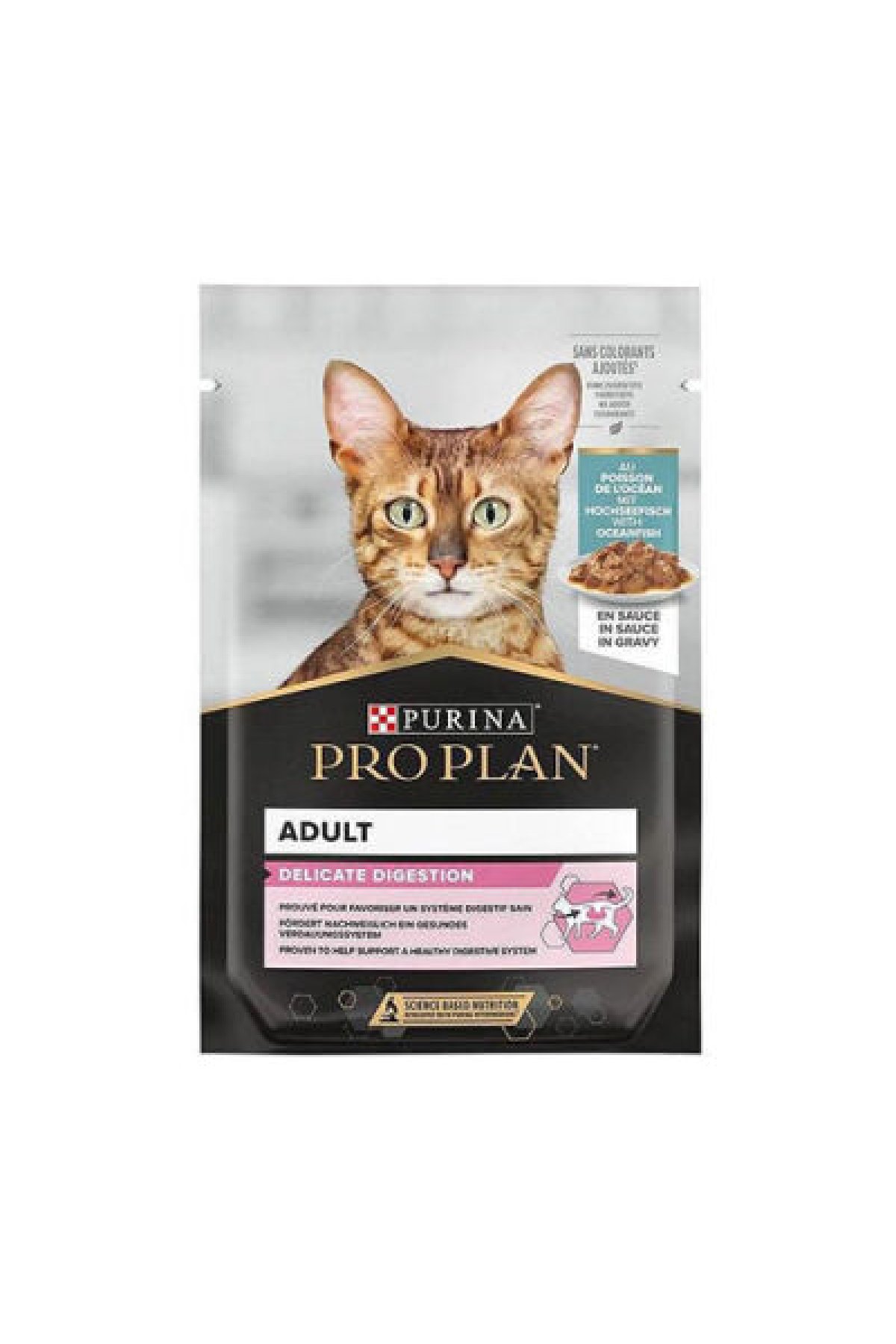 Pouch Delicate Okyanus Balıklı Yetişkin Kedi Konservesi 6 Adet 85 Gr