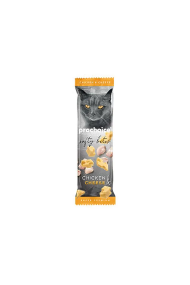 Softy Bites Tavuklu ve Peynirli Yumuşak Kedi Ödül Maması 24 Adet 10 Gr