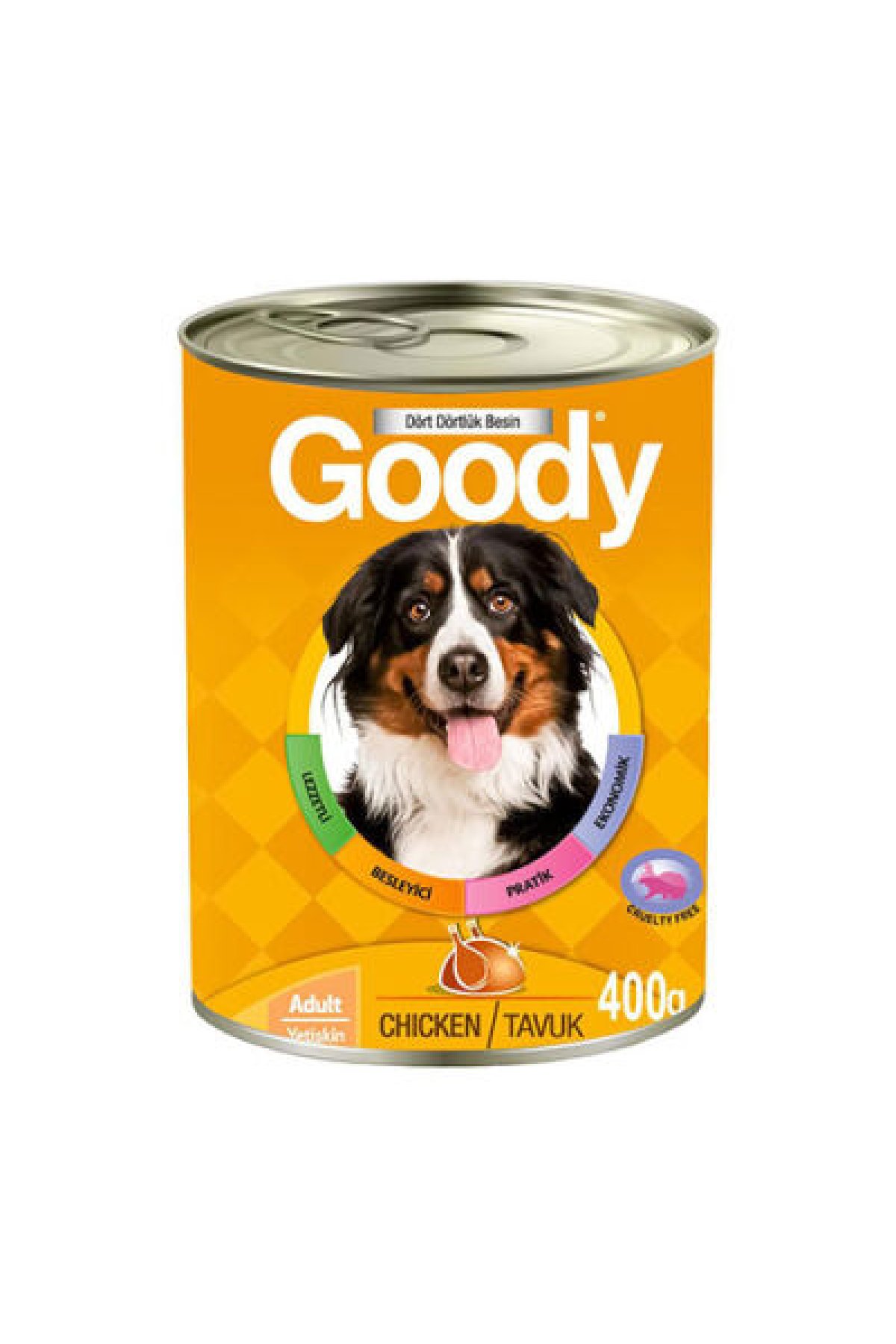 Tavuklu Yetişkin Köpek Konservesi 12 Adet 400 Gr