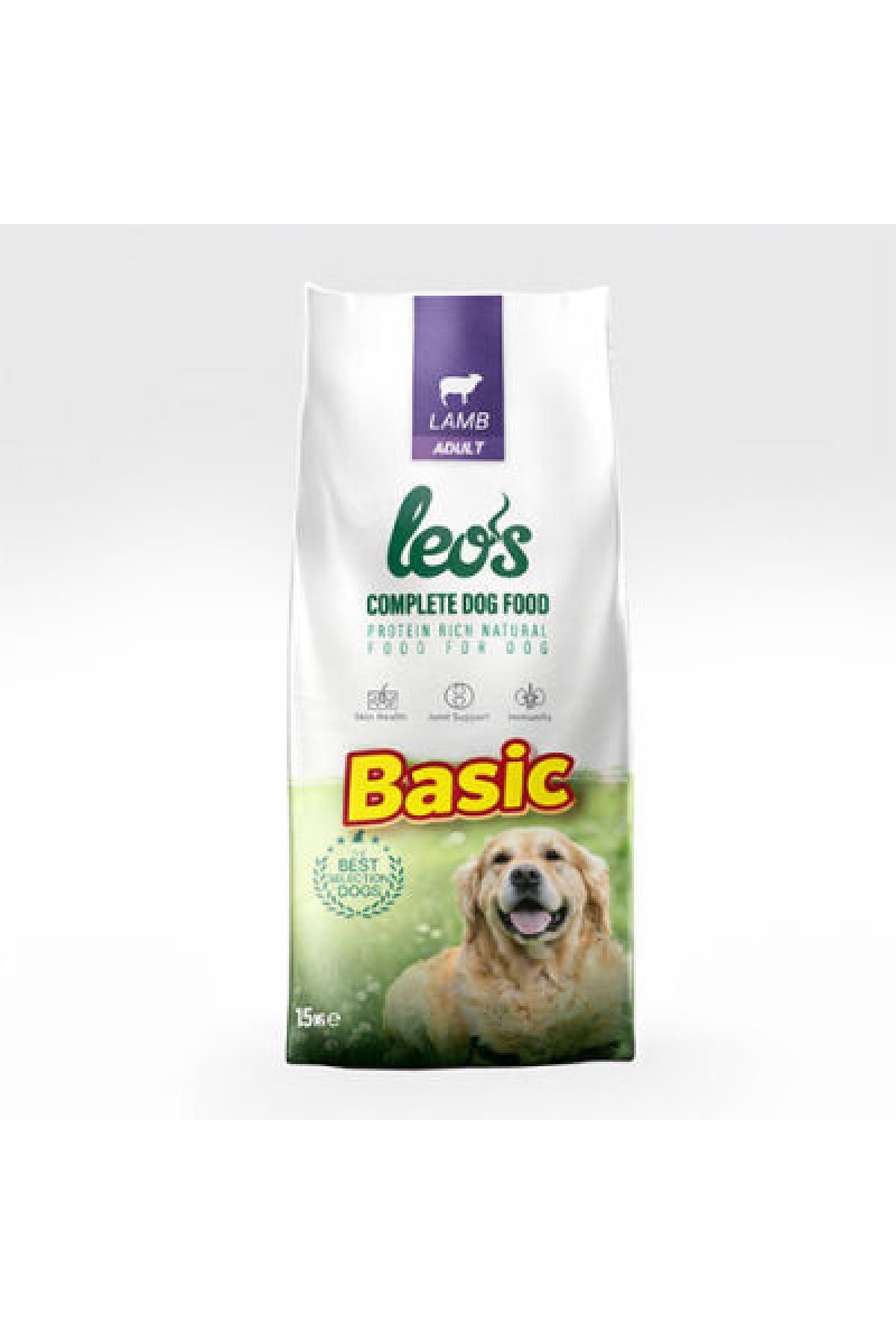 Leos Kuzu Etli Yetişkin Köpek Maması Basic 15 Kg