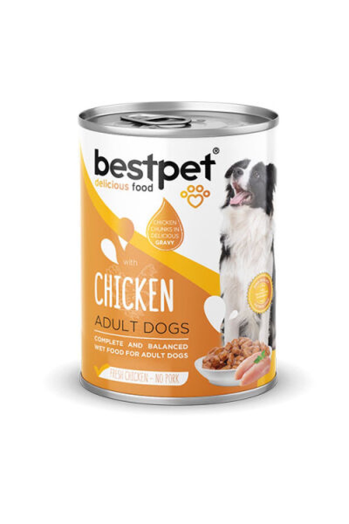 Parça Etli Tavuk Etli Yetişkin Köpek Konservesi 24 Adet 400 Gr