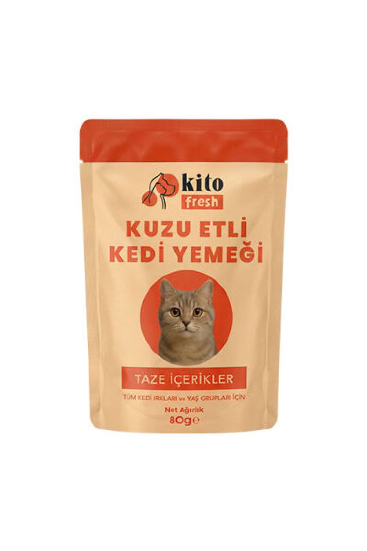 Fresh Kuzu Etli Hipoalerjenik Taze Kedi Yemeği 80 Gr