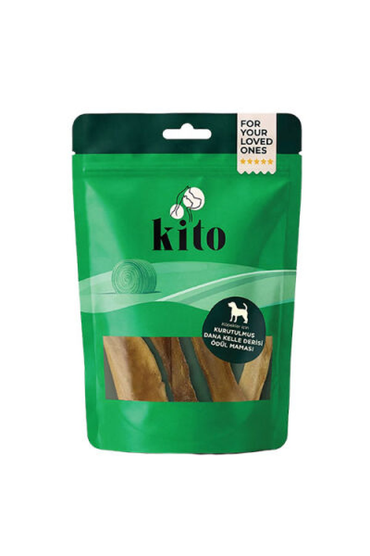 Kurutulmuş Dana Kelle Derisi Köpek Ödülü 100 Gr