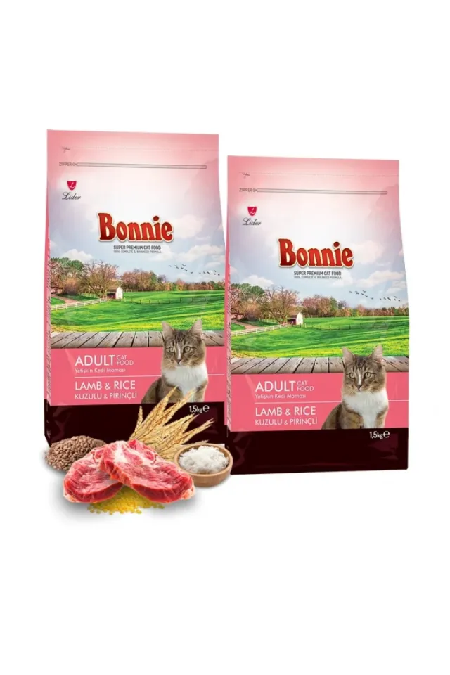 Kuzu Etli Yetişkin Kedi Maması 1,5 Kg x 2 Adet