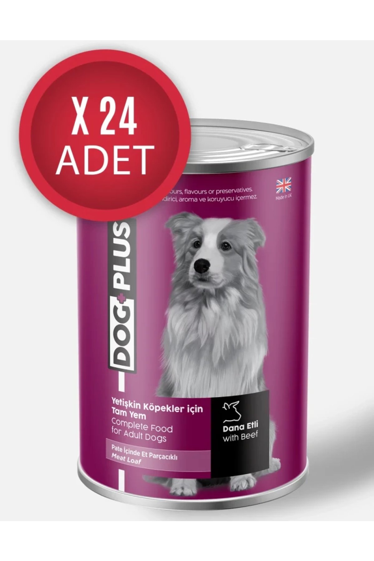 Pate  Dana Etli Yetişkin Köpek Konserve Yaş Mama 395 Gr x 24 Adet