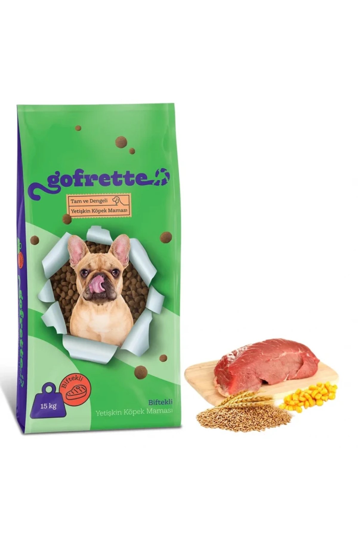 Biftekli Yetişkin Köpek Maması 15 Kg