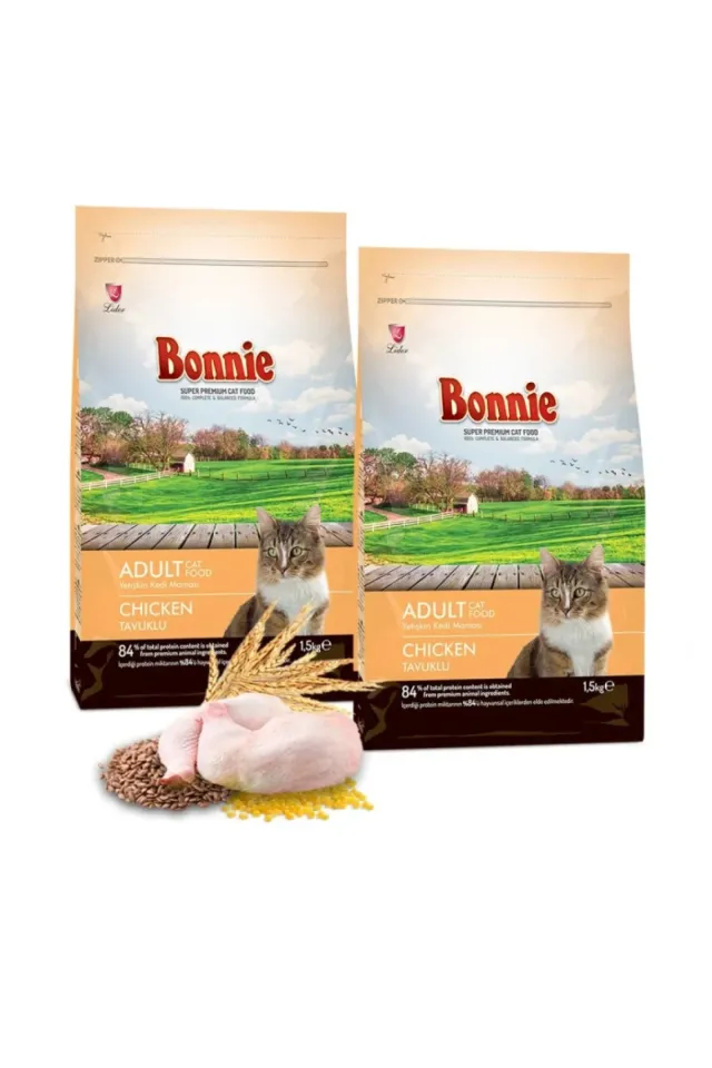 Tavuklu Yetişkin Kedi Maması 1,5 Kg x 2 Adet