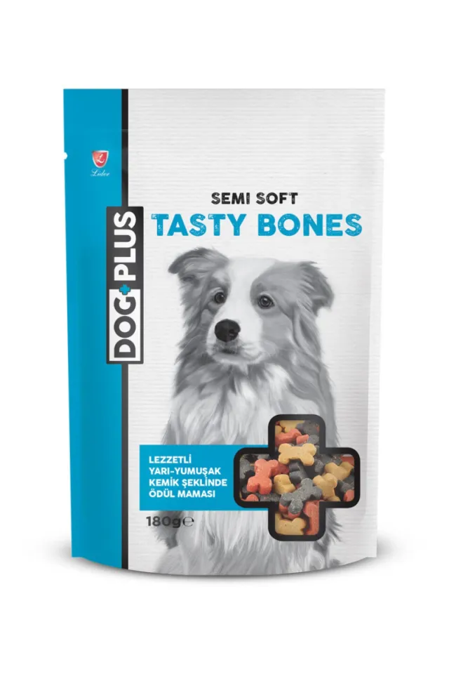 Lezzetli Yarı - Yumuşak Kemik Şeklinde Köpek Ödül Maması 180 Gr
