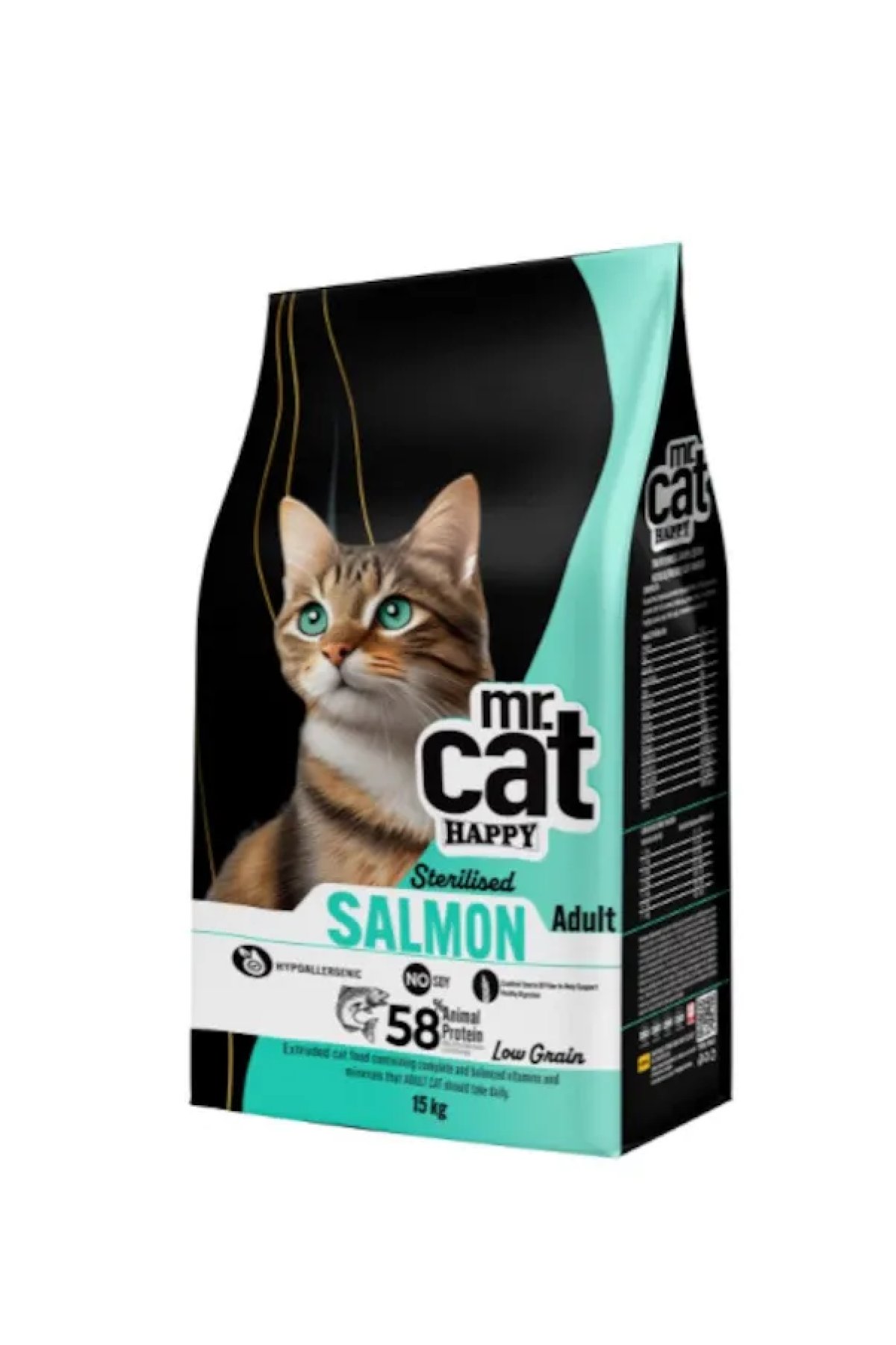 Kısırlaştırılmış Somonlu Kedi Maması 15 KG