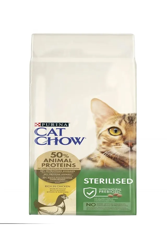 Cat Chow Sterilised Tavuklu Yetişkin Kedi Maması  15 KG