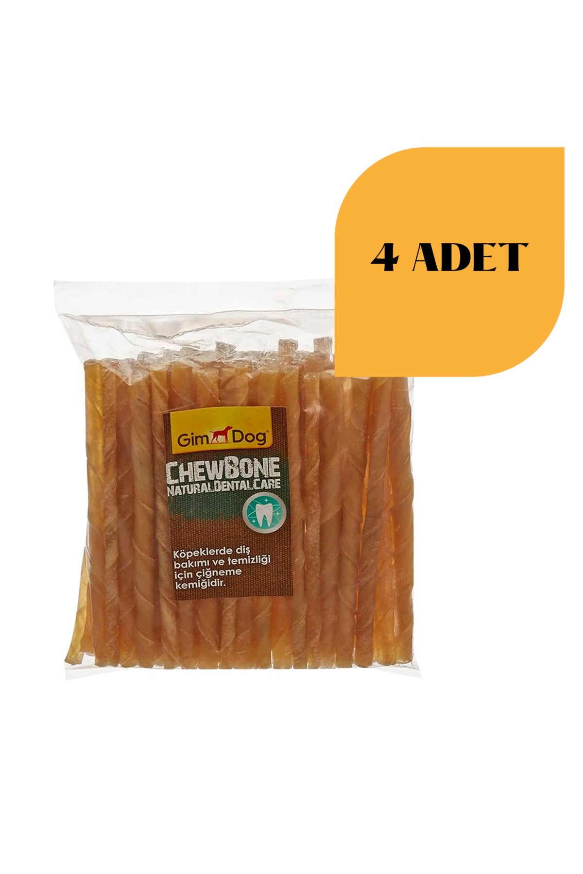 Naturel Burgu Çubuk Köpek Ödülü (50Li Paket 5-6 Gr) 4 Adet