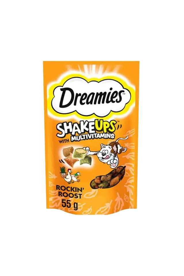 ShakeUps Rockin Roost Tavuklu ve Ördekli Kedi Ödül Bisküvisi 55 gr
