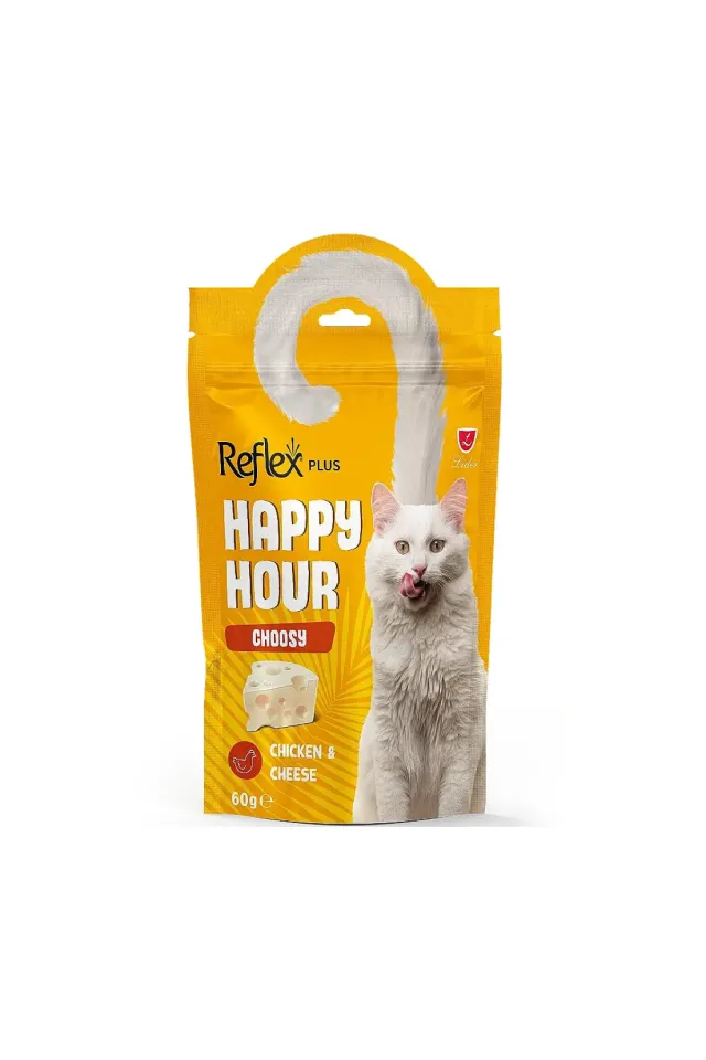 Happy Hour Choosy Tavuklu ve Peynirli Kedi Ödül Maması 60 gr