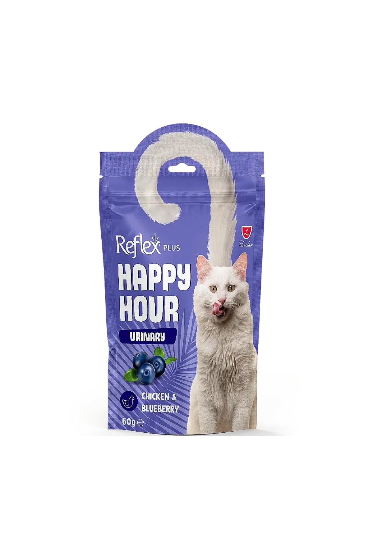 Happy Hour Urinary Tavuklu ve Yaban Mersinli Kedi Ödül Maması 60 gr