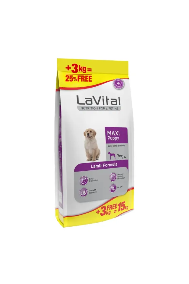 Kuzu Etli Büyük Irk Yavru Köpek Maması 15 kg