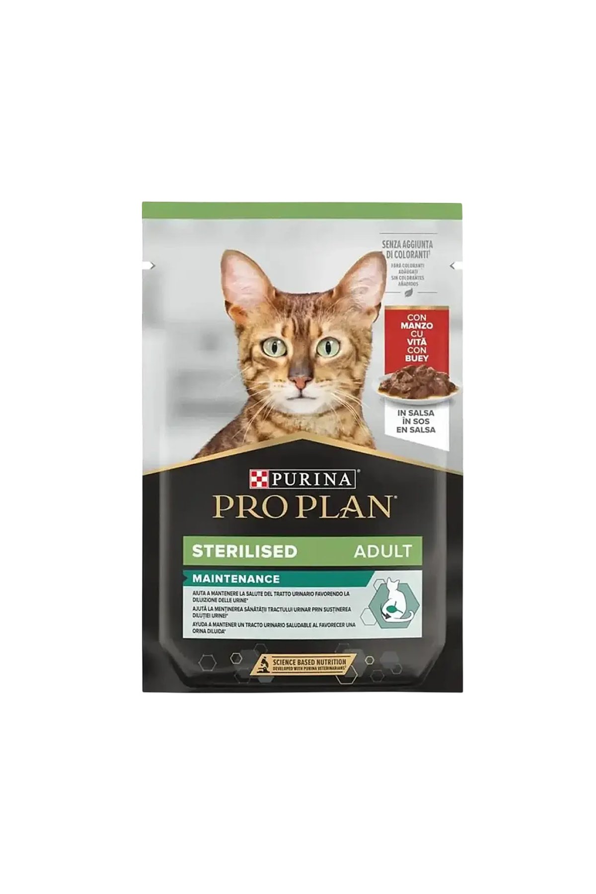 Pouch Sos İçinde Sığır Etli Kısırlaştırılmış Kedi Konservesi 85 gr