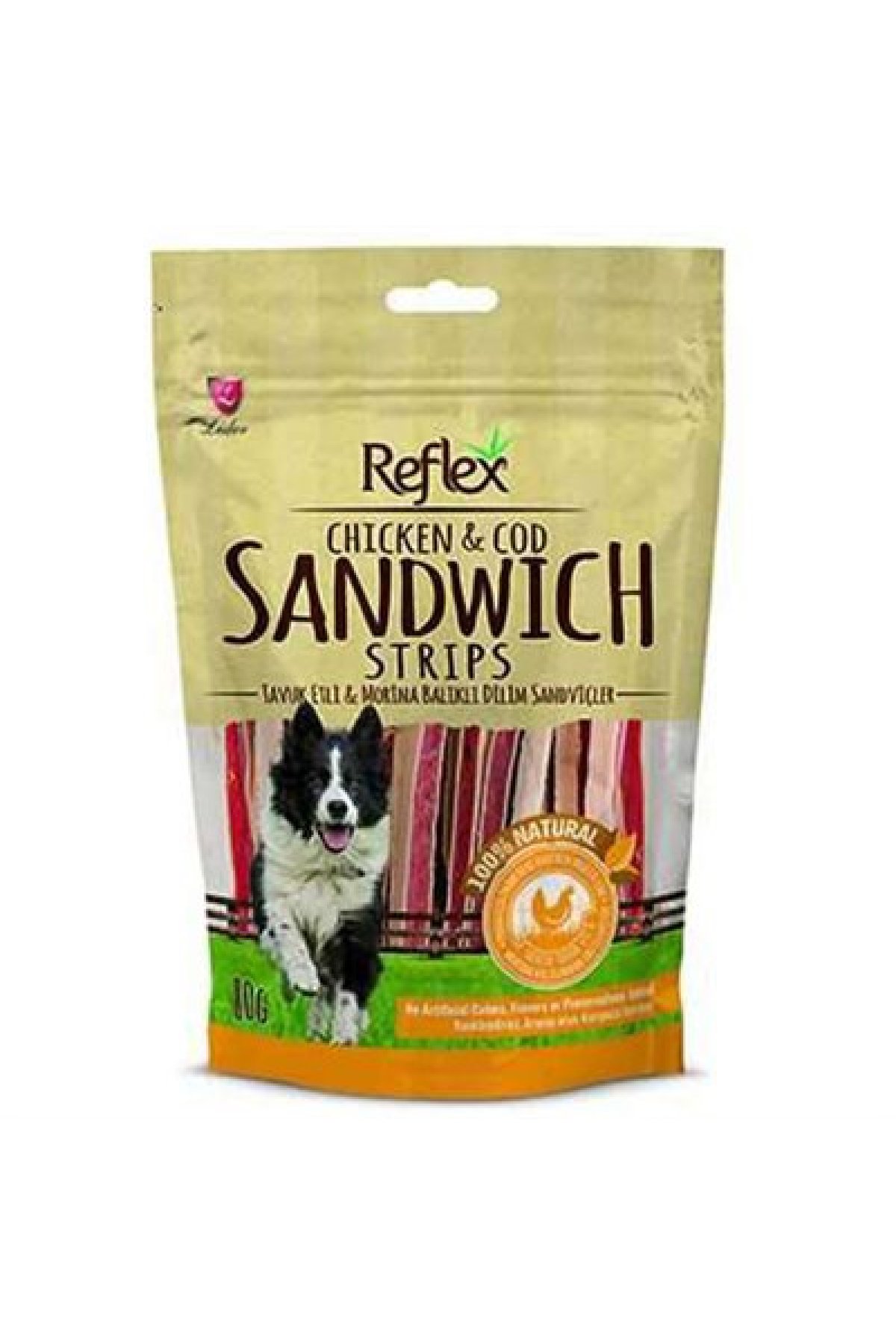 Tavuklu ve Balıklı Sandviç Sticks Köpek Ödülü 80 G