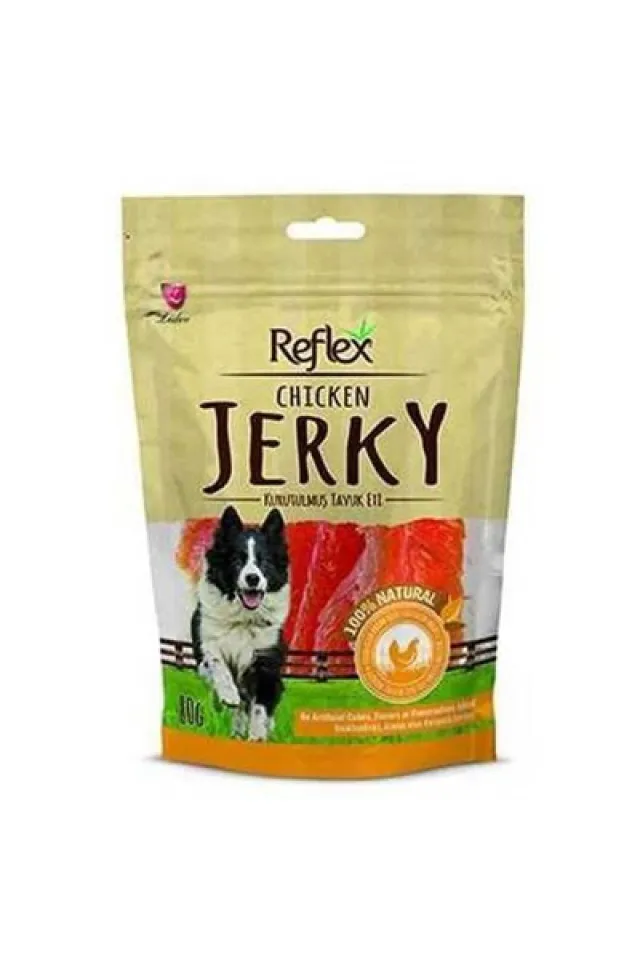 Chicken Jerky Kurutulmuş Tavuk Etli Doğal Köpek Ödülü 80 G