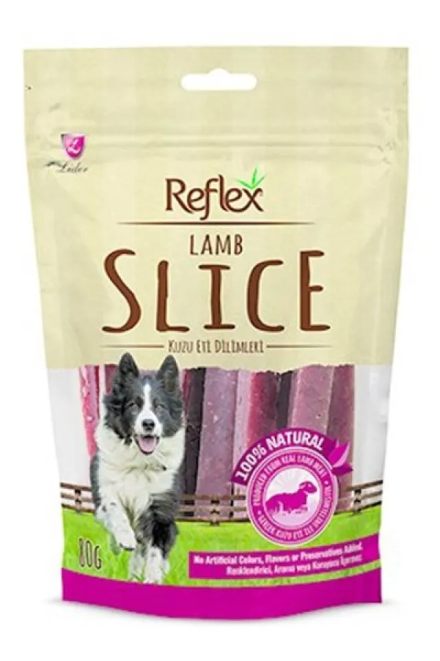 Lamb Slice Kuzu Eti Dilimleri Doğal Köpek Ödülü 80 G