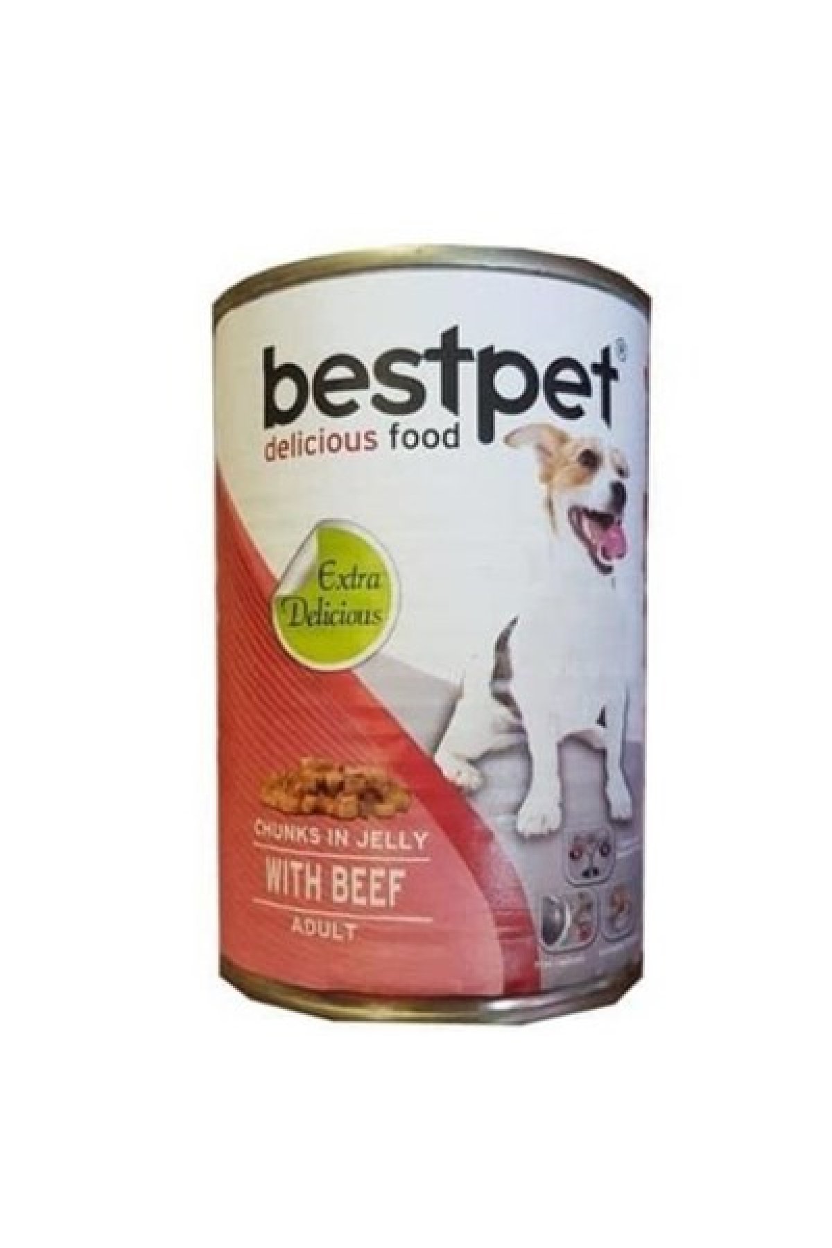 With Beef Jöle İçinde Parça Sığır Etli Konserve Yetişkin Köpek Maması 415 G