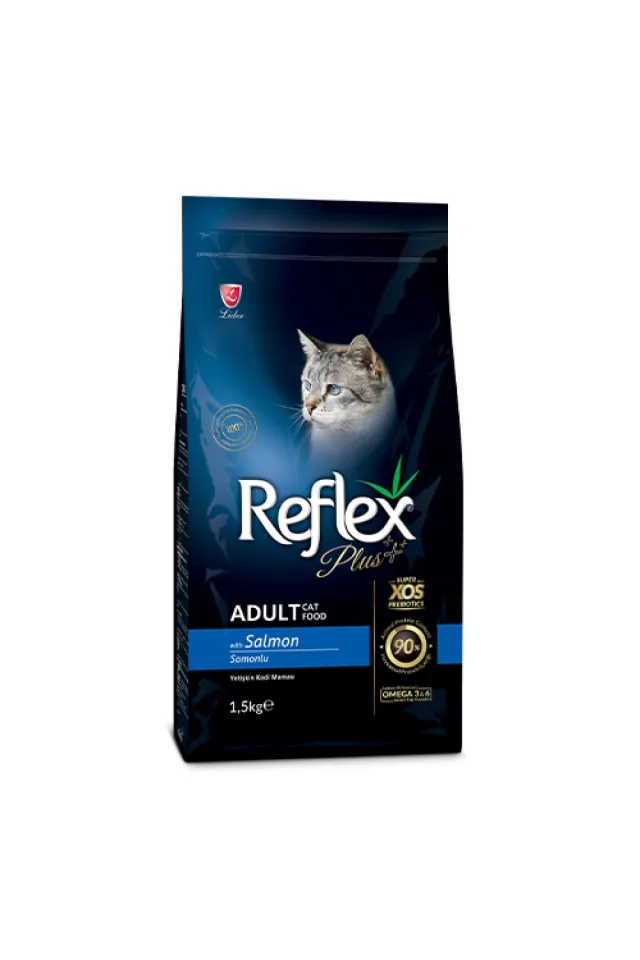 Plus Somonlu Yetişkin Kedi Maması 1.5 KG