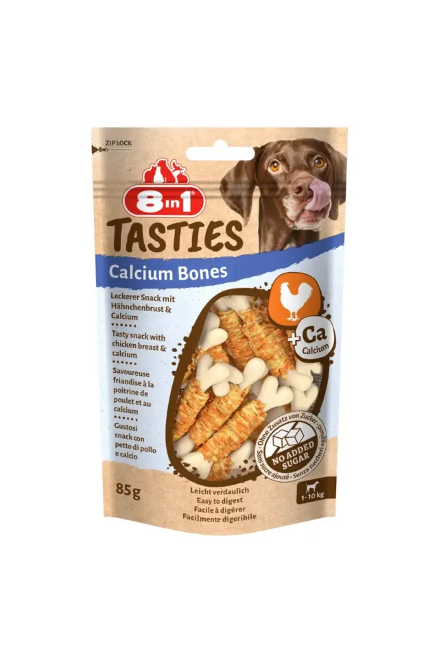 Tasties Calcium Bones Tavuk Sargılı Küçük Irk Köpek Ödül Kemiği 85 gr