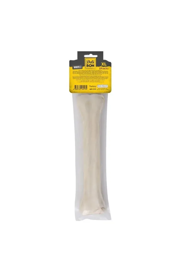 DERİ PRES KEMİK BEYAZ NATUREL M BOY PAKET 27CM