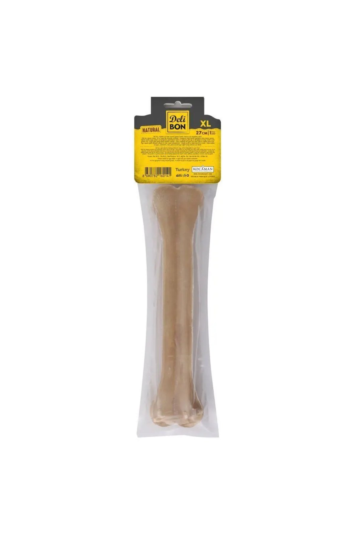 DERİ PRES KEMİK NATUREL M BOY PAKET 27CM