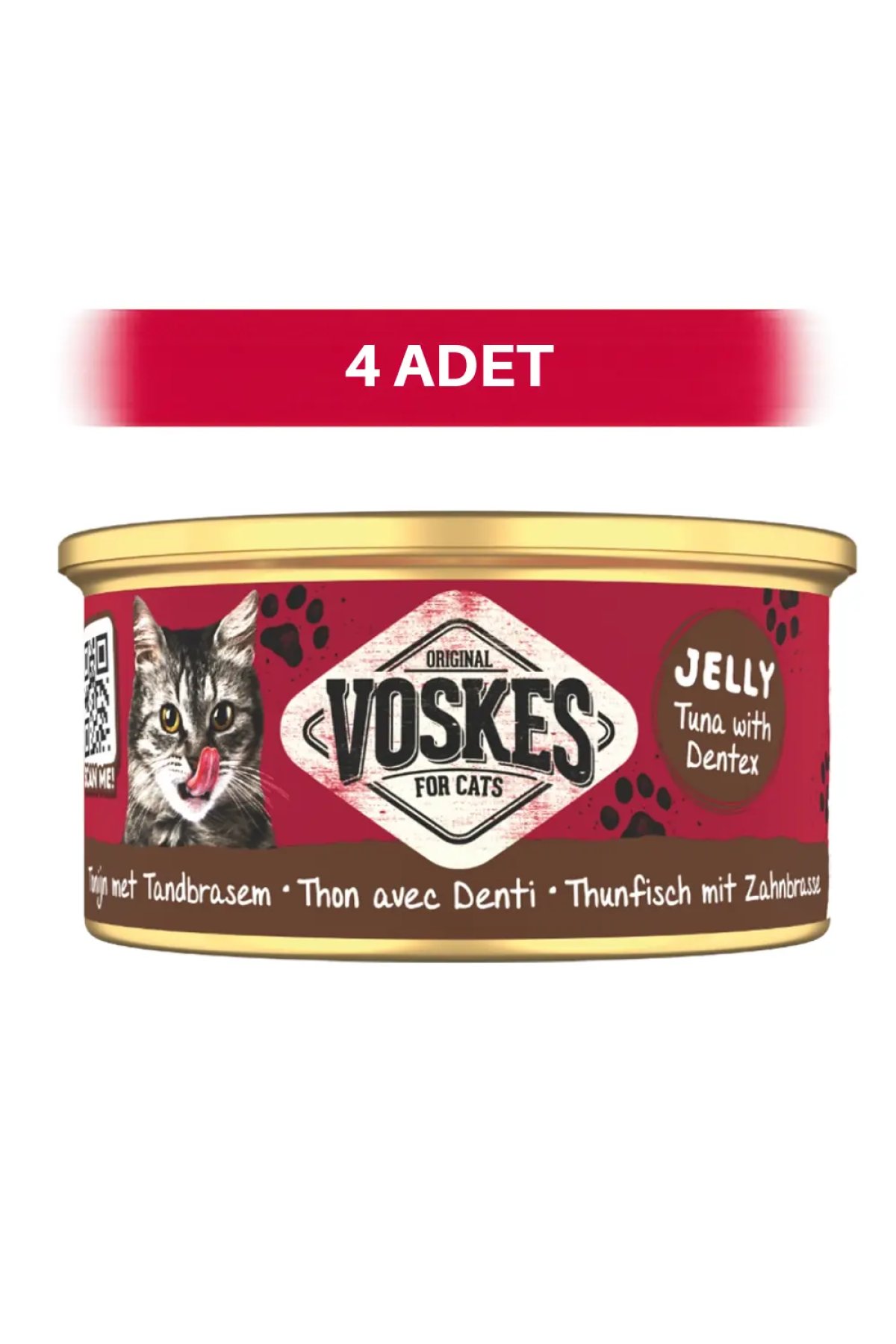 Jöle İçinde Ton Balığı ve Sinagritli Yetişkin Kedi Konservesi 4 x 85 gr