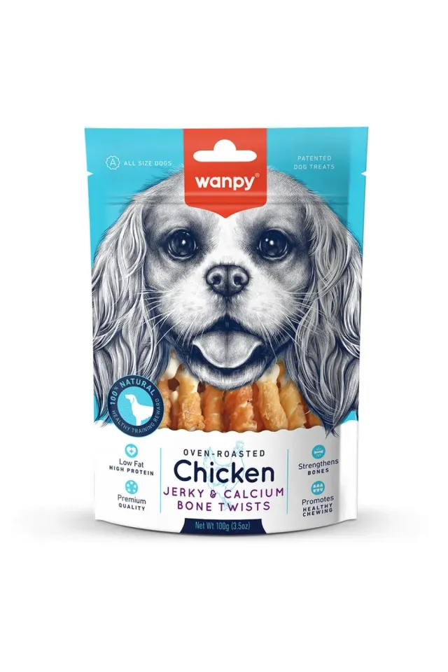 Kalsiyumlu Gerçek Tavuk Sargılı Köpek Ödül Maması 100 gr