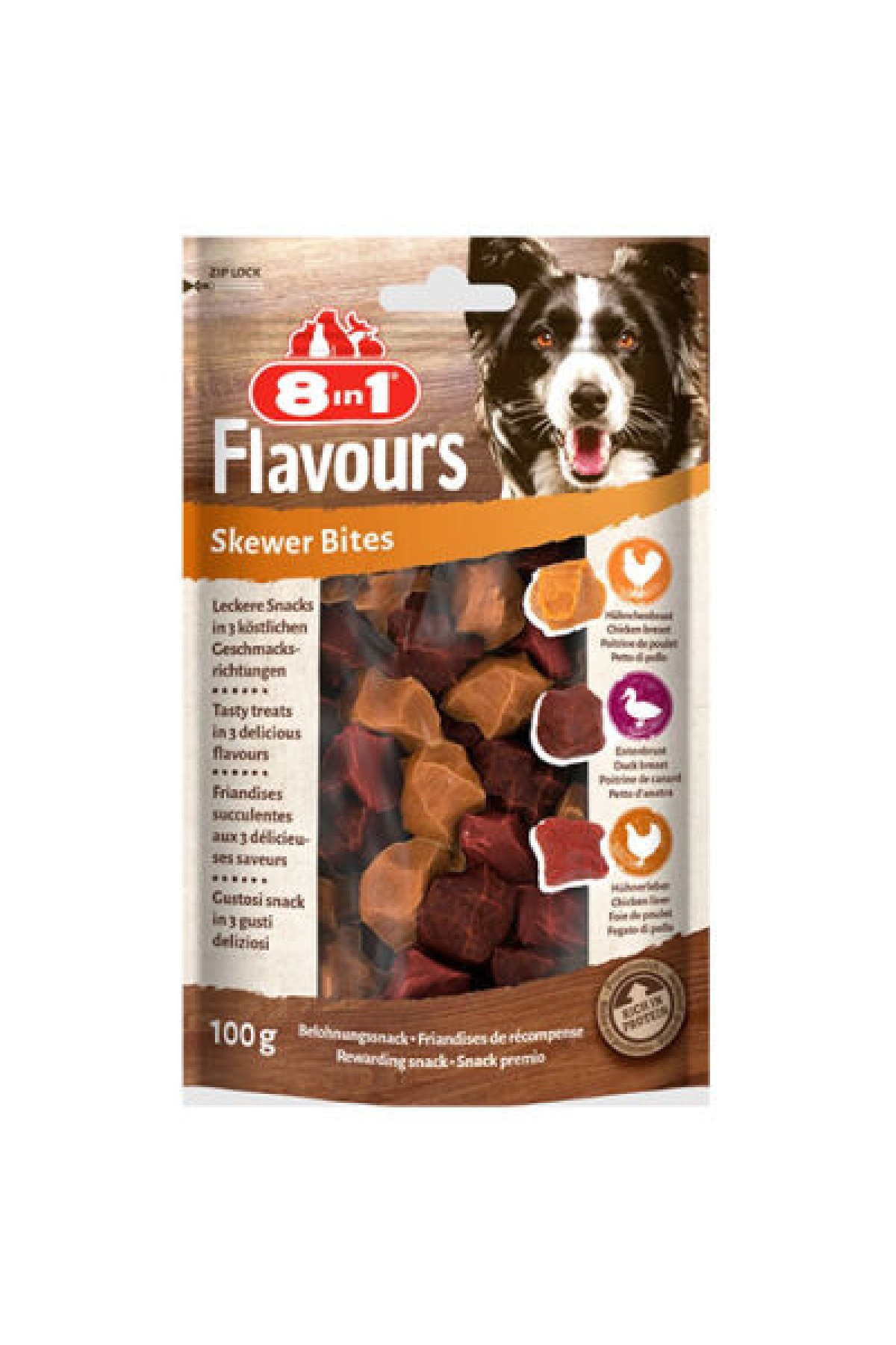 Flavours Skewer Bites Kuşbaşı Dilimli Çiğneme Köpek Ödülü 100 Gr
