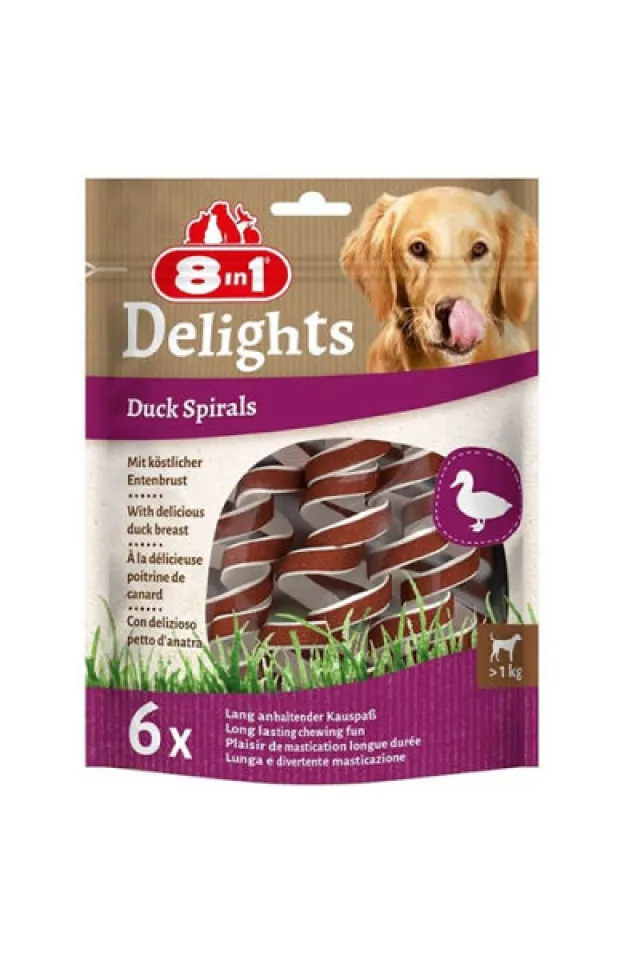 Delights Duck Spirals Ördekli Burgu Köpek Ödülü 6 Lı
