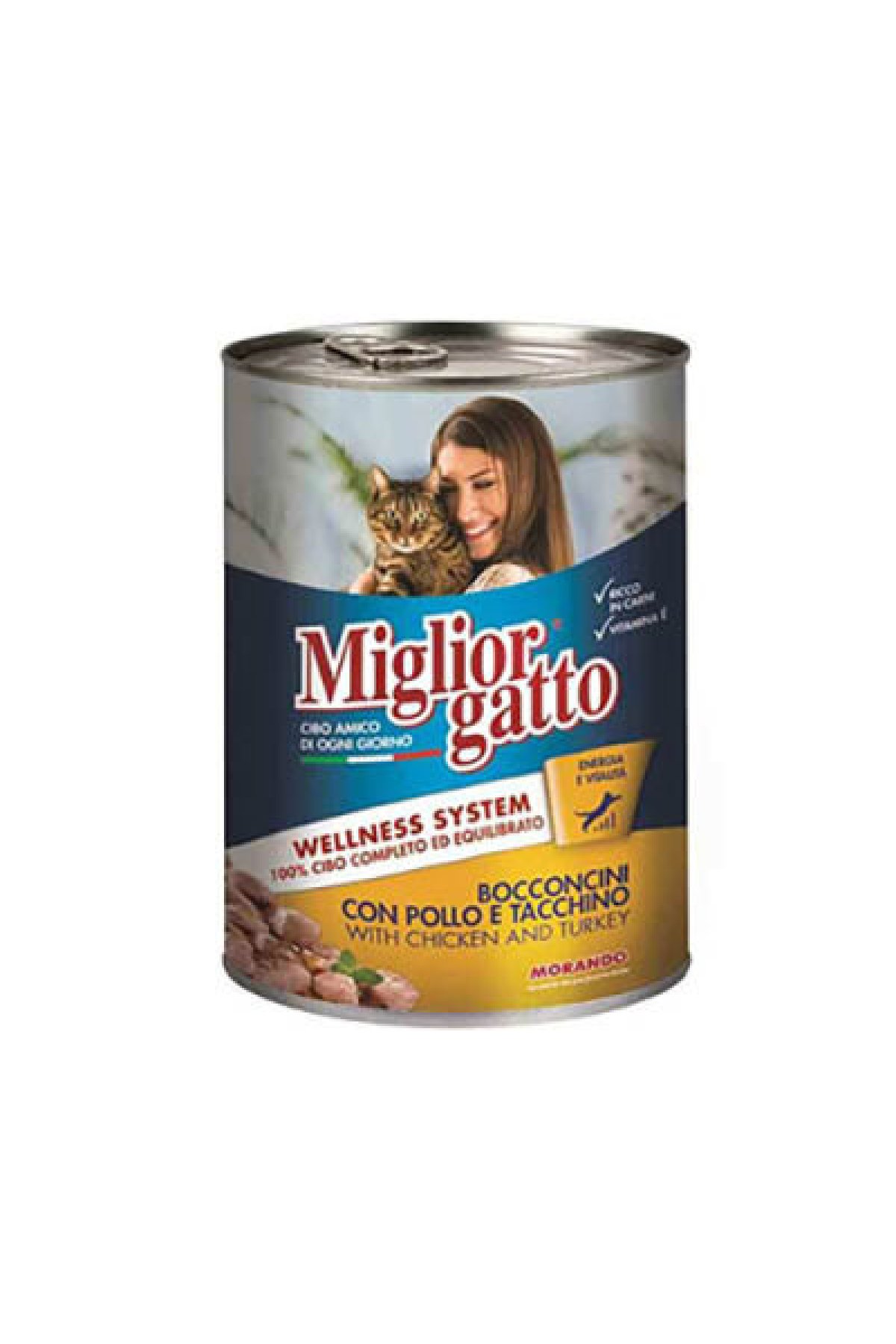 Gatto Tavuklu ve Hindili Yetişkin Kedi Konservesi 405 Gr