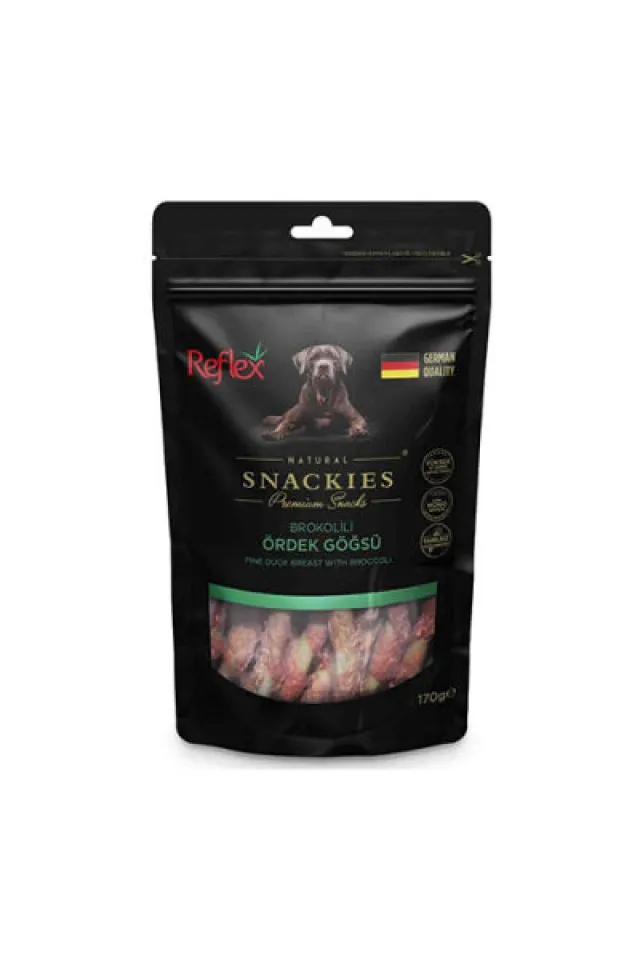 Snackies Natural Brokolili Ördek Göğsü Tahılsız Köpek Ödül Çubuğu 170 Gr