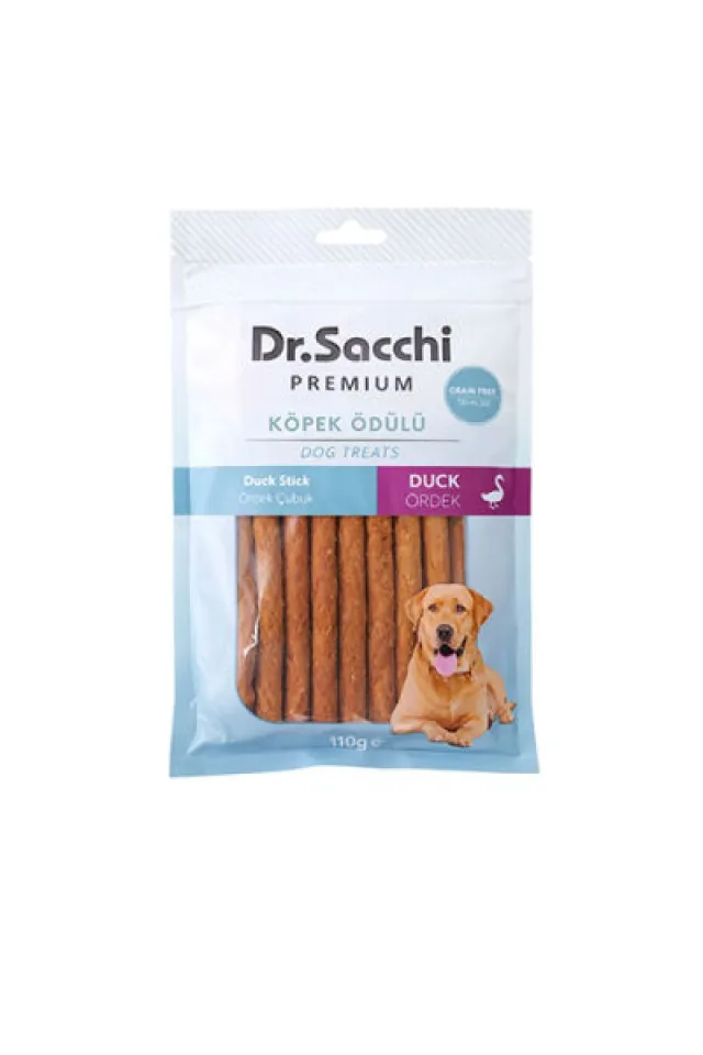 Premium Ördekli Çubuk Tahılsız Köpek Ödülü 5'' 10'lu 110 Gr