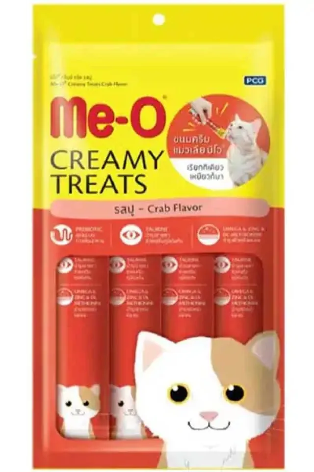 Yengeçli Kremalı Sıvı Kedi Ödül Maması 4x15gr
