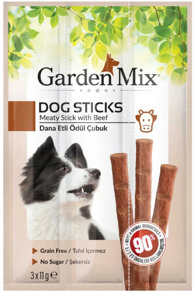 Dana Etli Köpek Ödül Çubuğu 3x11gr