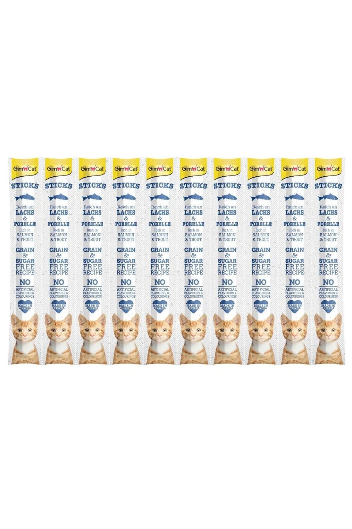 Sticks Somonlu ve Alabalıklı Kedi Ödül Çubuğu 10x5gr