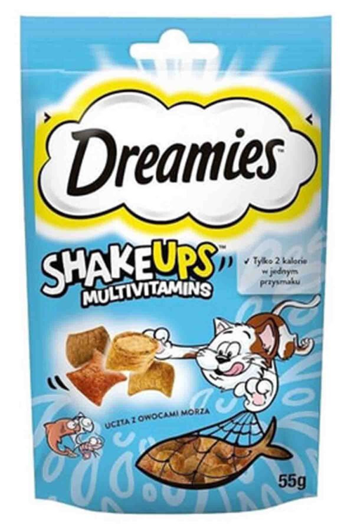 ShakeUps Seafood Ton Balıklı, Somonlu ve Karidesli Kedi Ödülü 55gr