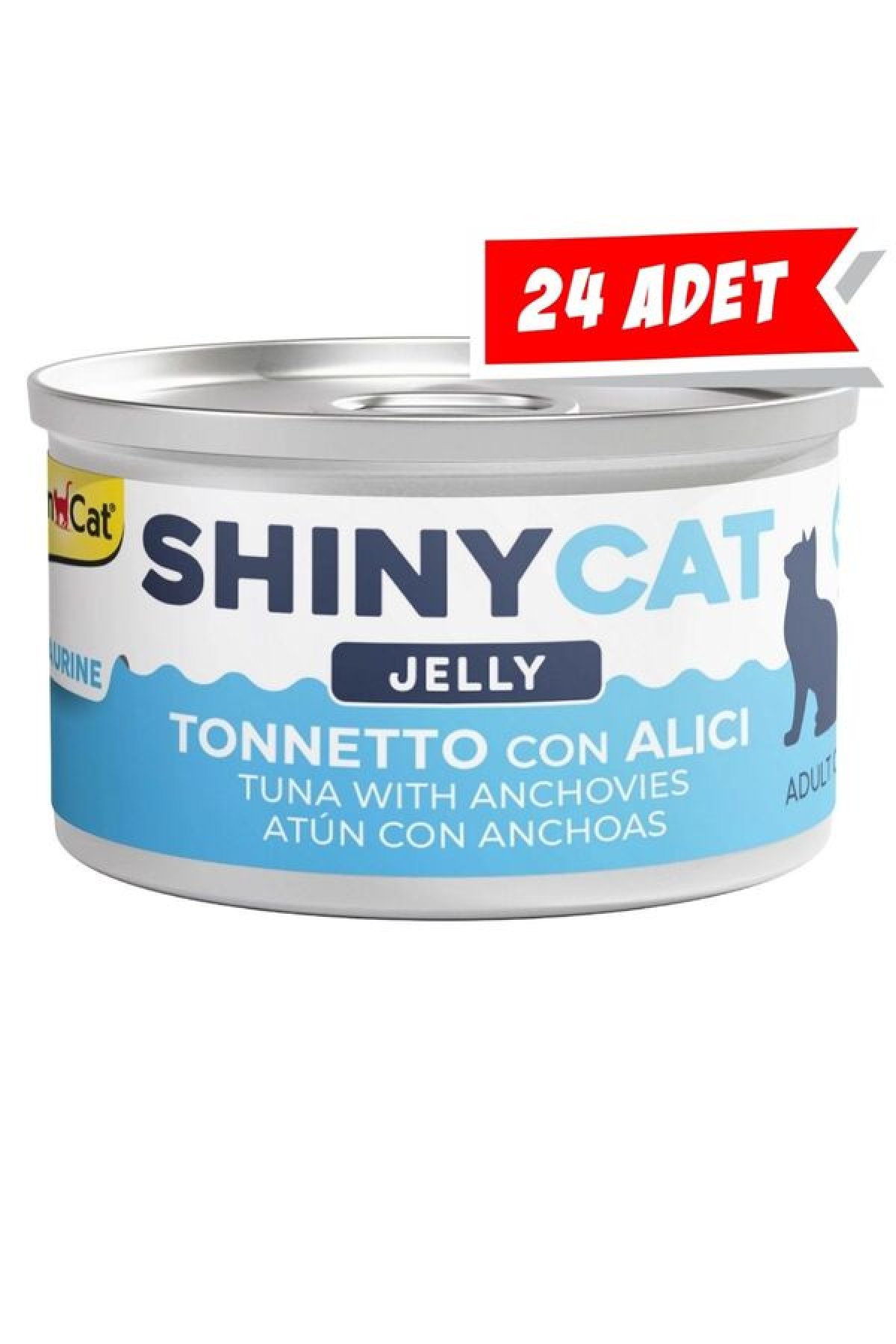 Shinycat Jelly Ançüezli ve Ton Balıklı Kedi Konservesi 70gr (24 Adet)