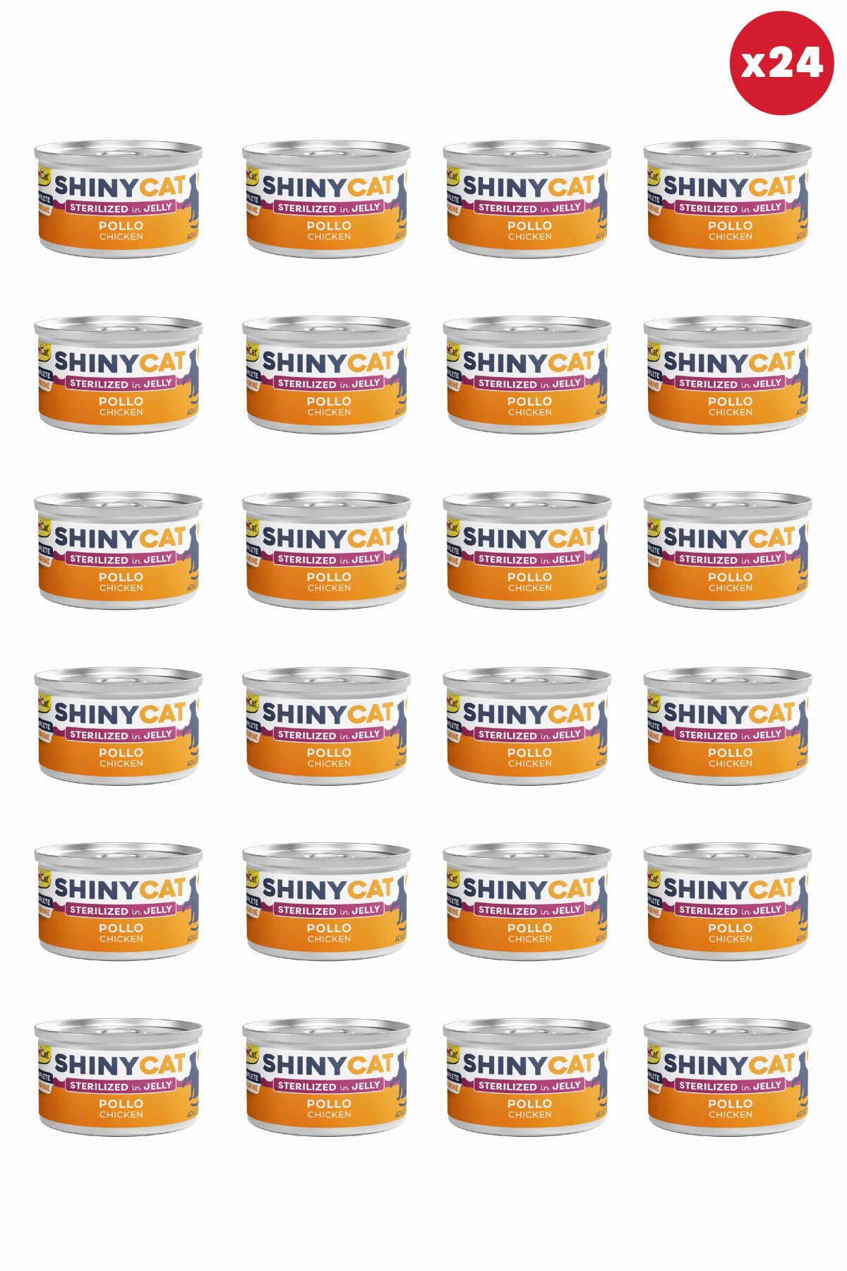 Shinycat Jelly (Jöle içinde) Tavuklu Kısır Kedi Konservesi 70gr x 24 Adet