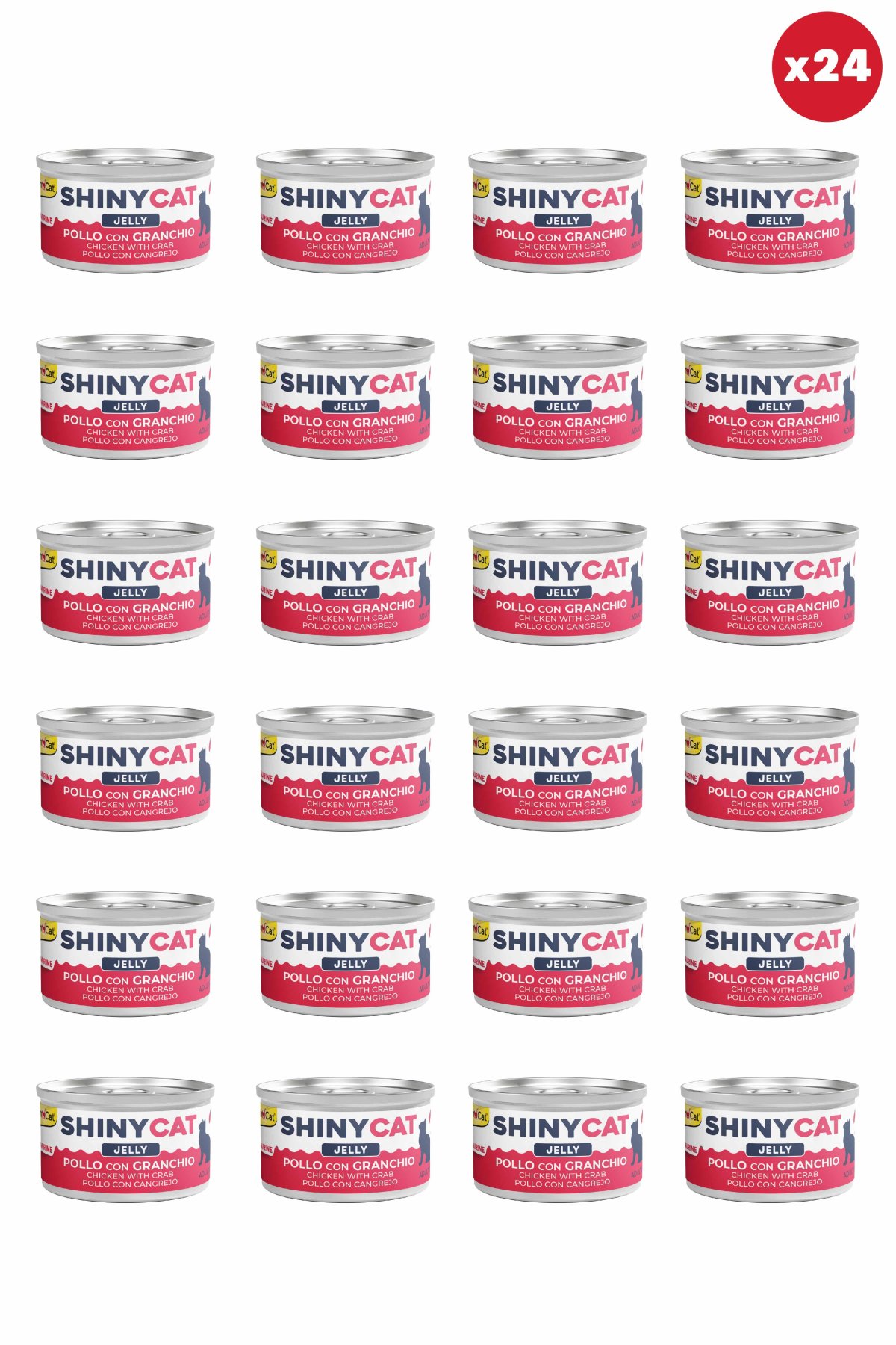 Shinycat Jelly (Jöle içinde) Yengeçli Tavuklu Kedi Konservesi 70gr x 24 Adet