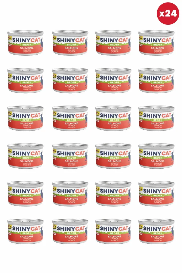 Shinycat Broth (Sos içinde) Somon Balıklı Kedi Konservesi 70gr x 24 Adet