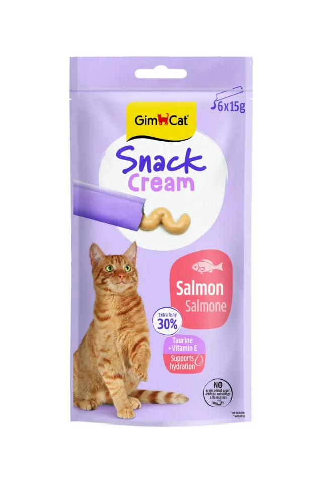 Snack Cream Somonlu Kedi Ödülü 6x15gr