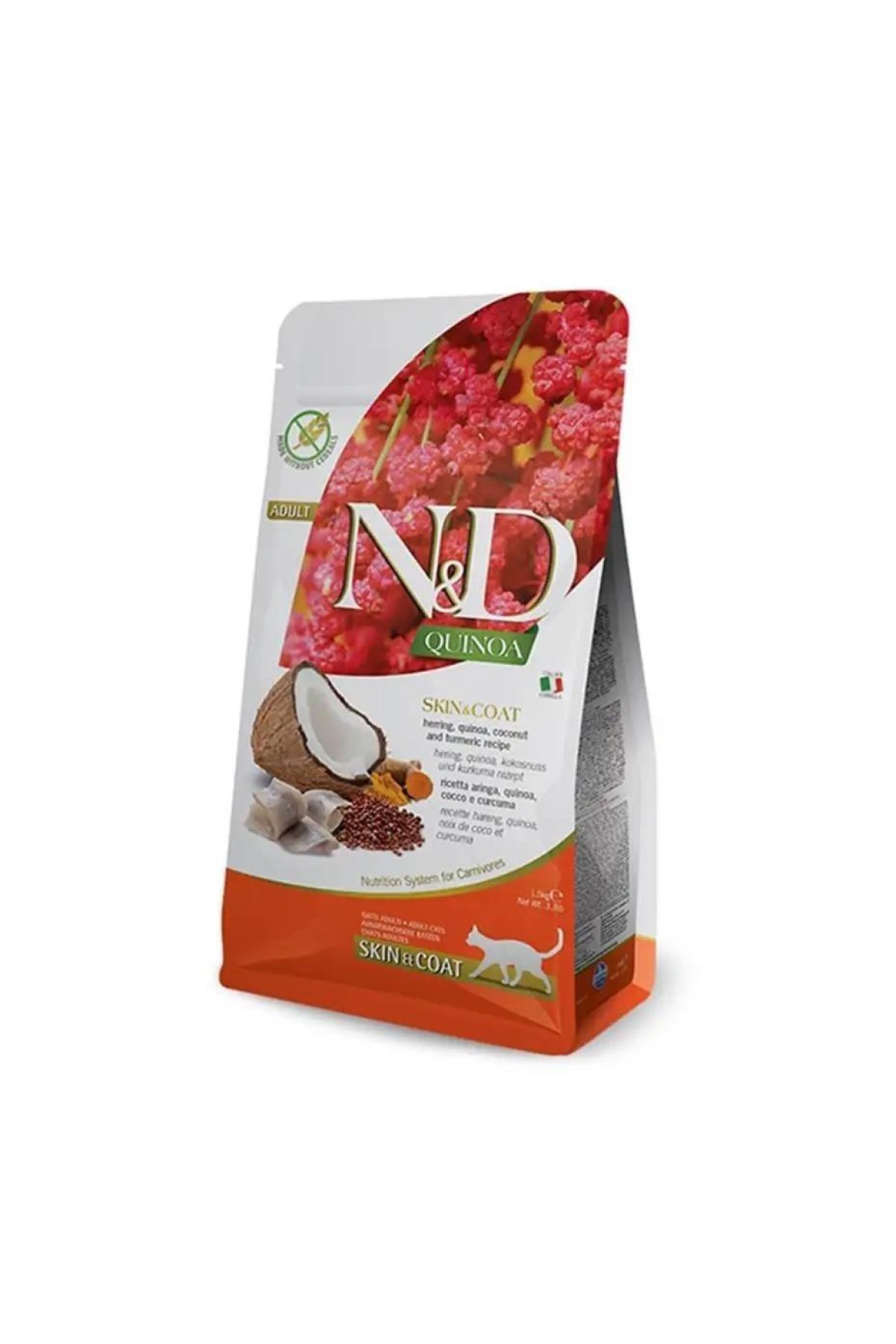 Quinoa Skin Coat Ringa Balıklı Kedi Maması 1.5 Kg