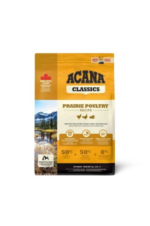 Classics Prairie Poultry Tavuklu ve Hindili Düşük Tahıllı Tüm Irk ve Yaşam Evreleri İçin Köpek Maması 2 KG