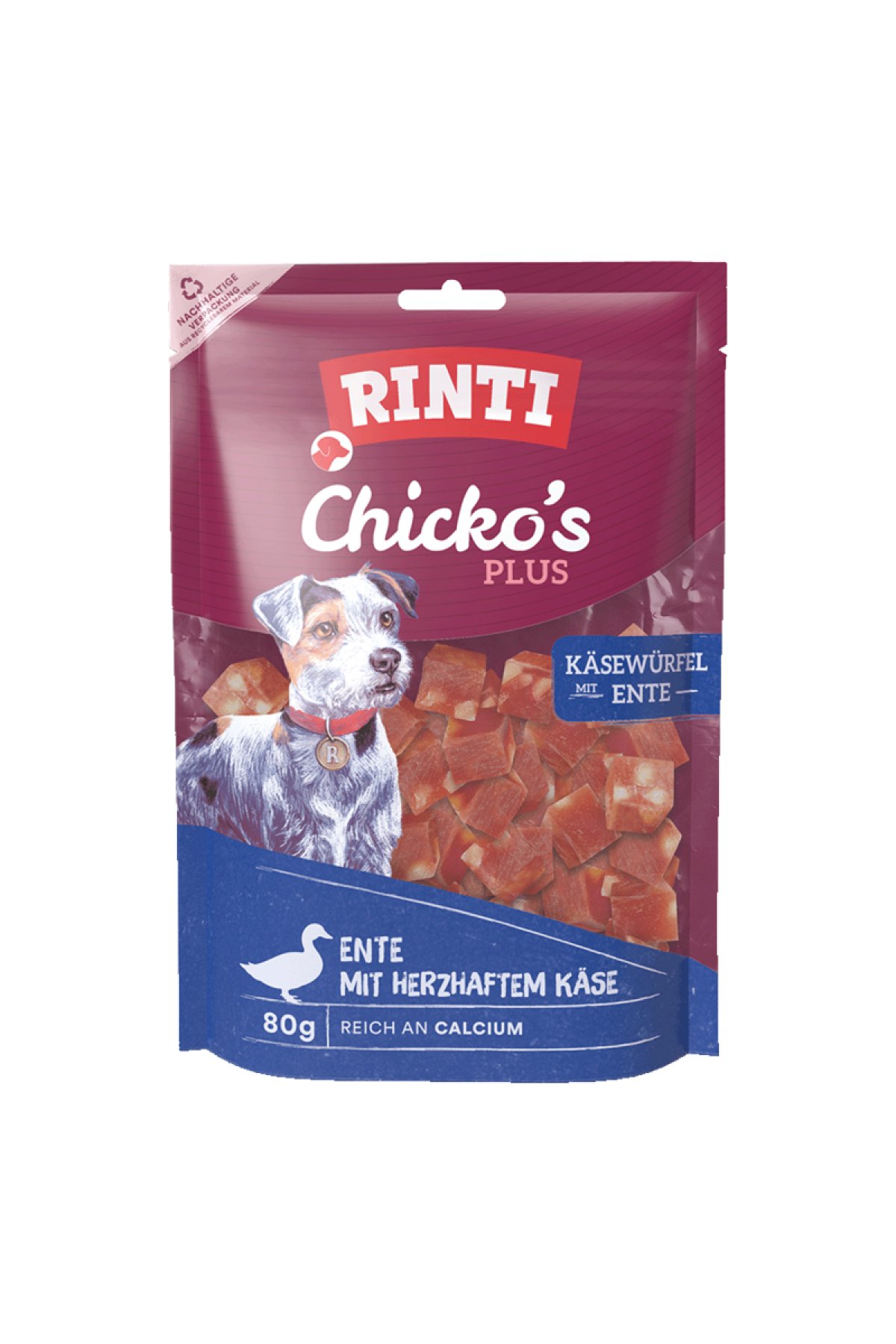 Chicko's Plus Ördekli Peynir Küpleri Köpek Ödülü 80 Gr